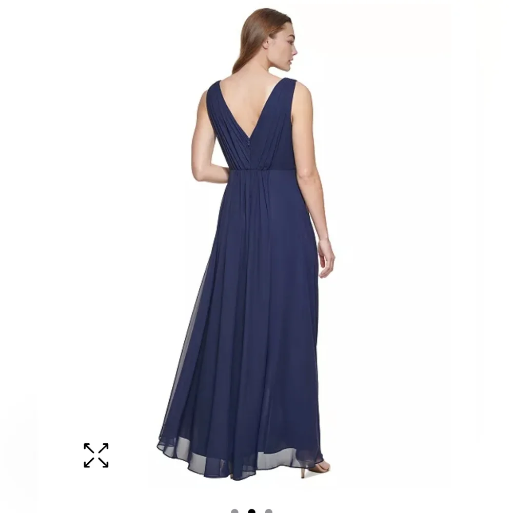 Eliza J Embellished High Low Chiffon Dress size 10 NEW - Picture 2 of 10